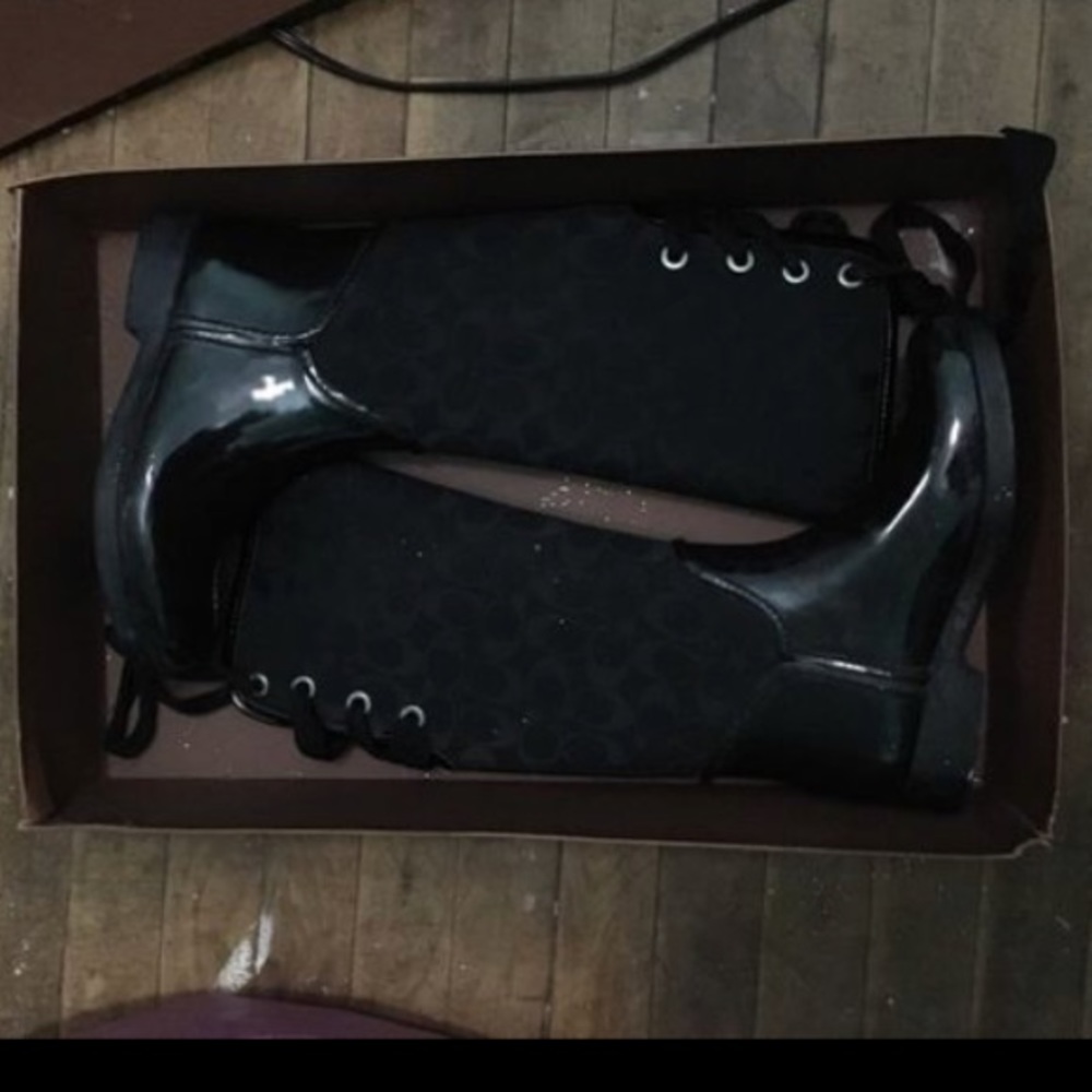 Coach rain boots